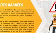 ROUTES BARRÉES